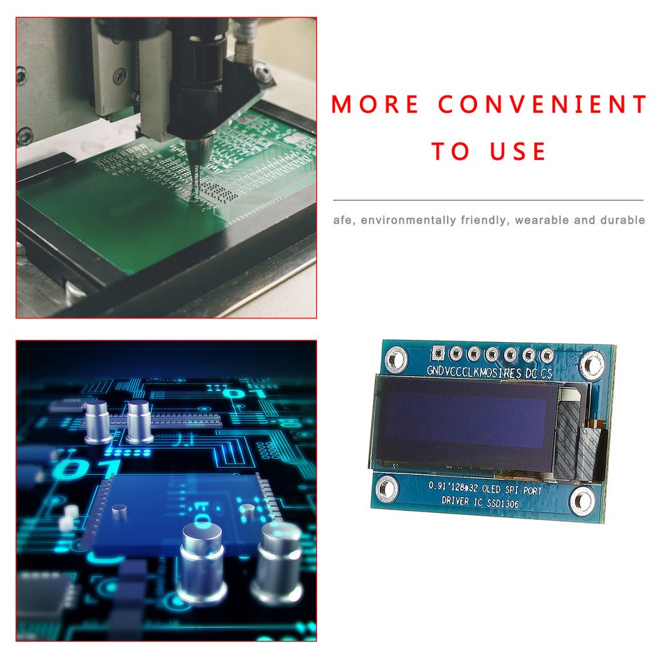 Mô đun hiển thị màn hình LCD 7-pin 0.91 Inch D8