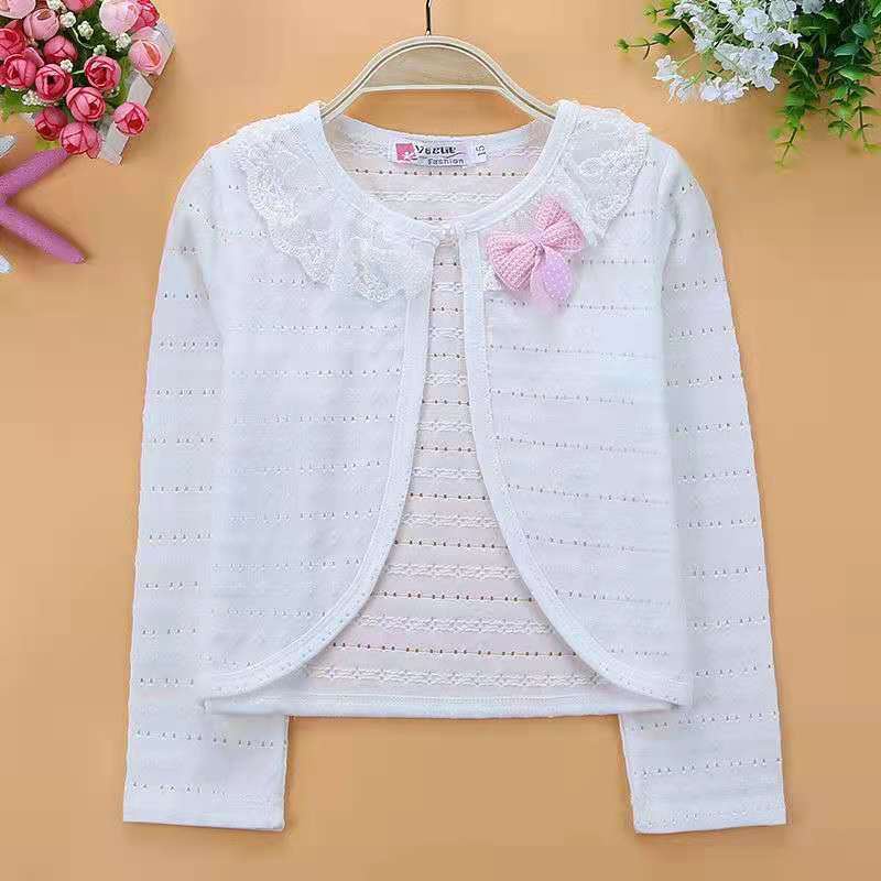 Áo Khoác Cardigan Công Chúa Tay Dài Thời Trang Xuân Thu Cho Bé Gái