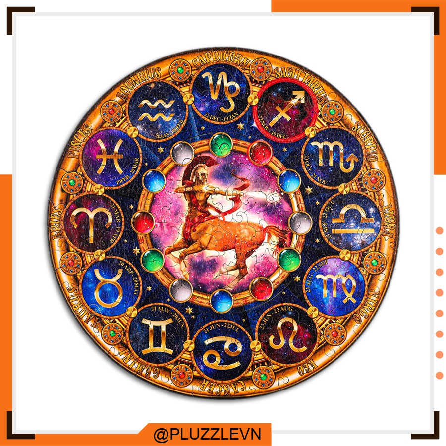 Puzzle Bộ Xếp Hình Gỗ 12 Cung Hoàng Đạo bởi PLUZZLE – Cung Nhân Mã – PZ150