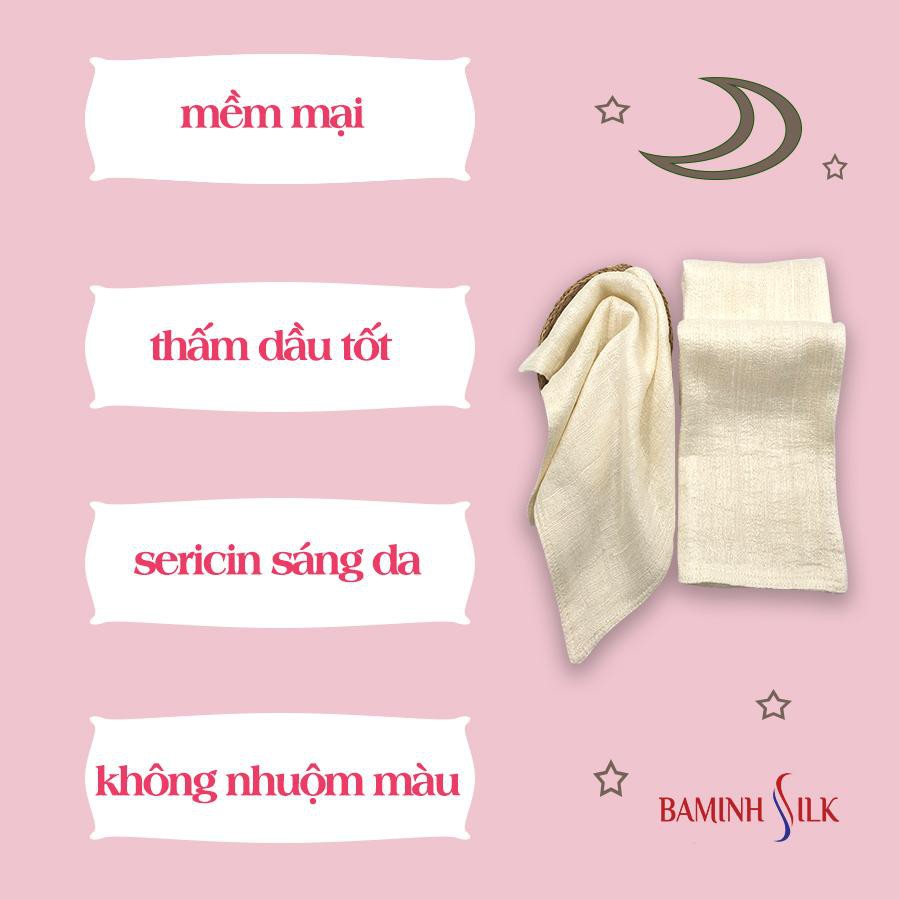 Combo Khẩu Trang Lụa Và Khăn Mặt Tơ Tằm 3 Lớp | BigBuy360 - bigbuy360.vn