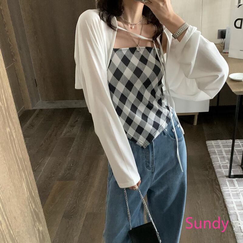 Áo Khoác Chống Nắng Dài Tay Dáng Rộng Thời Trang Mùa Hè Hàn Quốc Dành Cho Nữ