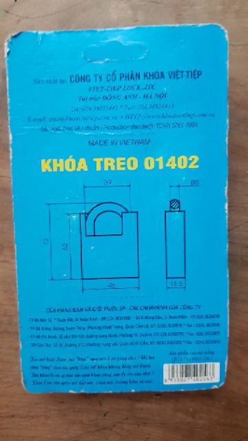 Khóa chống cắt việt tiệp 01402