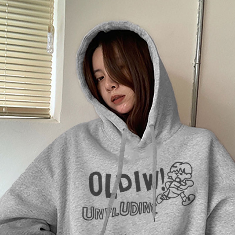 Áo Hoodie Dáng Rộng Thời Trang Phong Cách Hàn Quốc Cho Nữ