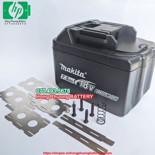 [ 3HT ] [KHÔNG KÈM MẠCH] Vỏ pin Makita 18V 7.5Ah 3 hàng có kẽm