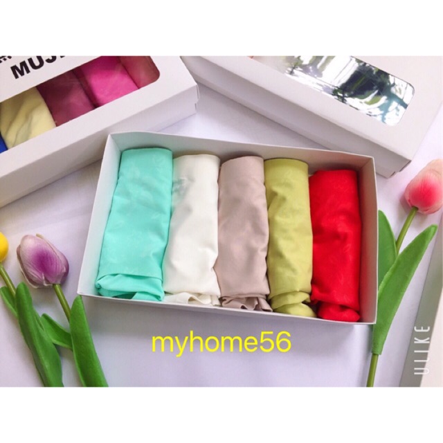 10 quần lót su lụa gấm kute kèm túi zip