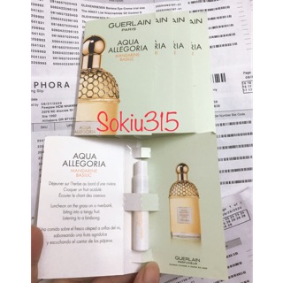 Vial nước hoa mini Guerlain Aqua Allegoria Mandarine Basilic