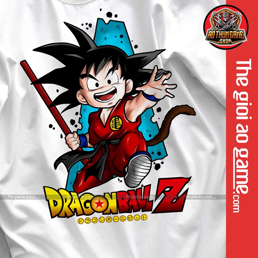 Áo thun Anime Songoku T05 Dragon Ball Z chính hãng giá xưởng có size Goku cho trẻ em bé trai và bé gái / AoThunGameVn