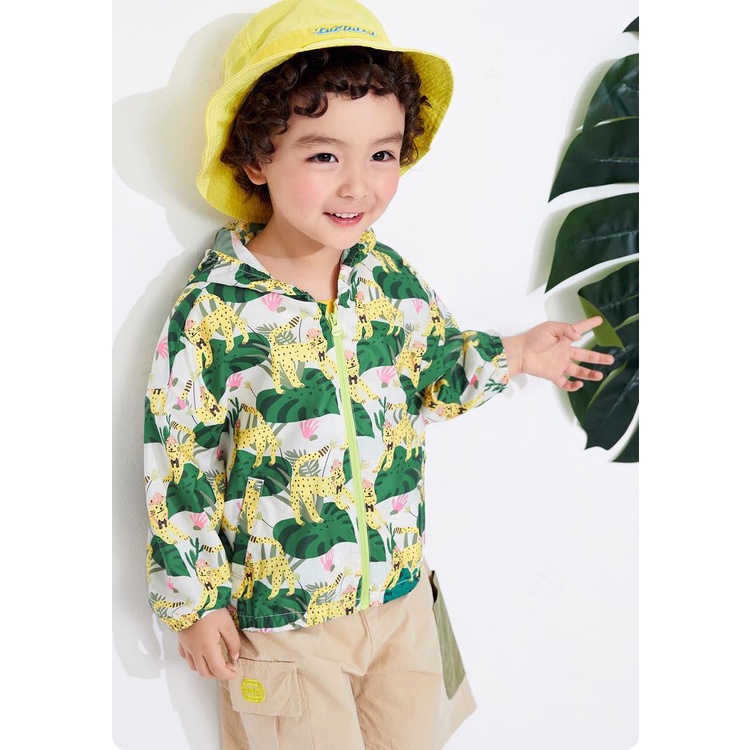 A408 - Áo khoác gió hình báo đốm cho bé