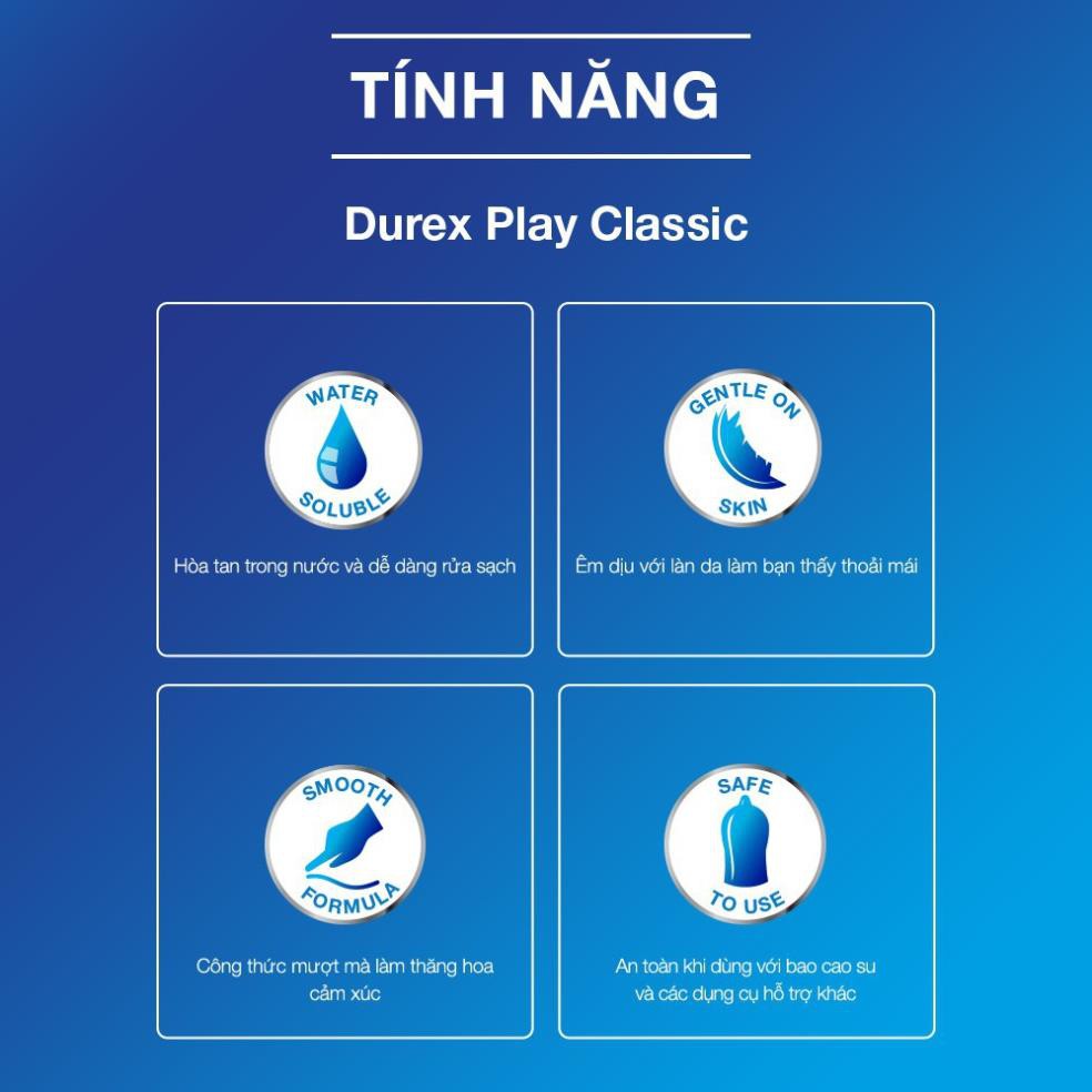 [CHÍNH HÃNG] Gel bôi trơn tạo độ ẩm tự nhiên Durex Play Classic 100ml