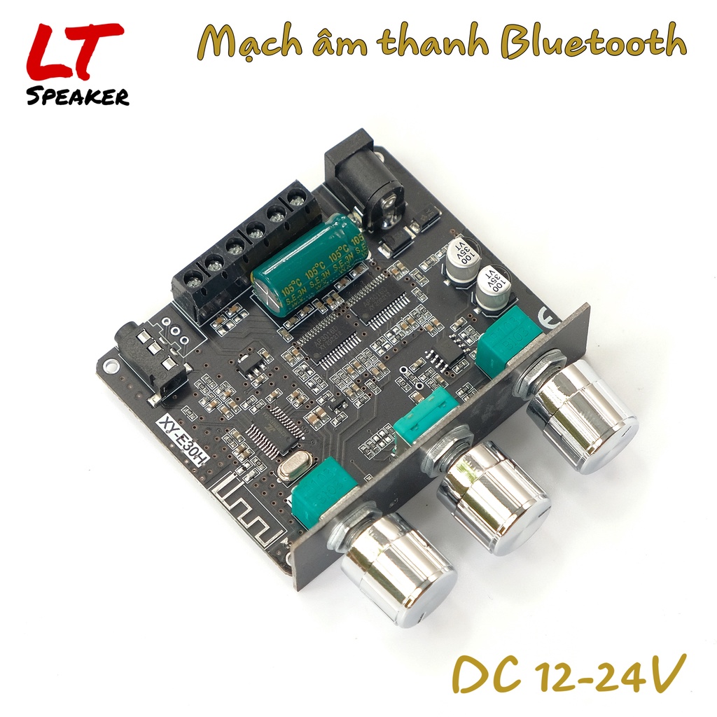 Mạch khuếch đại âm thanh XY-E30H 2.1 2x15W+30W Bluetooth 5.0 DC12-24V - DIY loa bluetooth