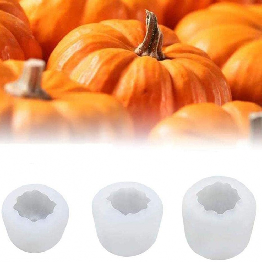 Khuôn silicone tạo hình làm bánh kẹo hình quả bí ngô 3D