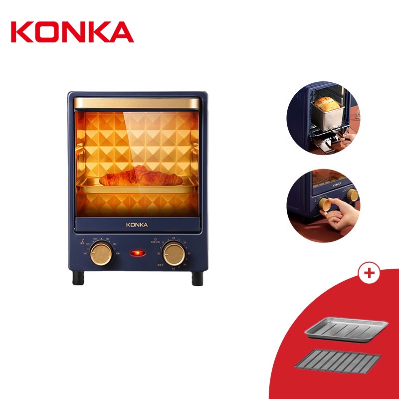 Konka Máy Nướng Bánh Mì mini Đa Năng Tiện Dụng Cho Gia Đình