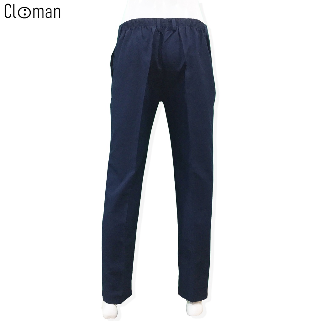 Quần Tây Xanh Học Sinh Lưng Thun Dây Kéo CLOMAN Có Bigsize Vải Mềm Mịn QD006