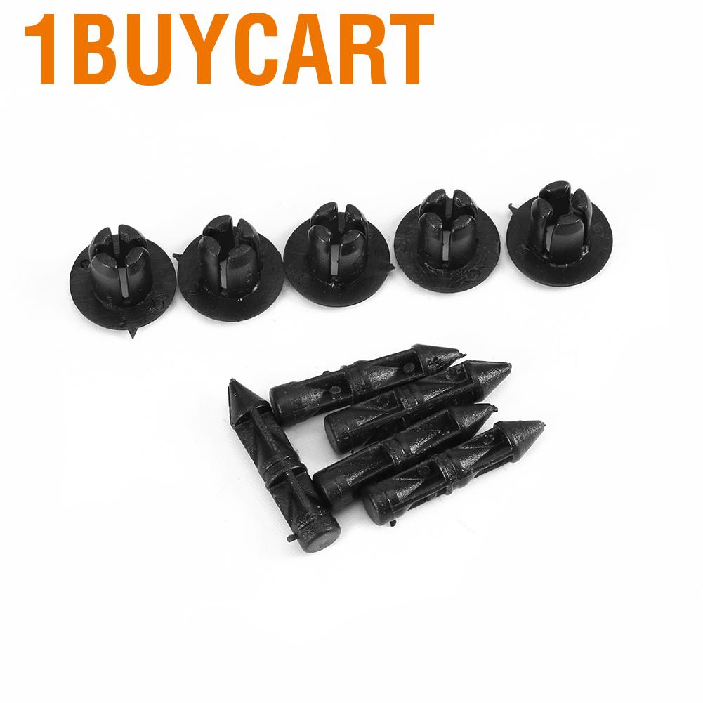 Set 100 đinh tán 6mm bằng nhựa cho xe máy Honda Yamaha Suzuki