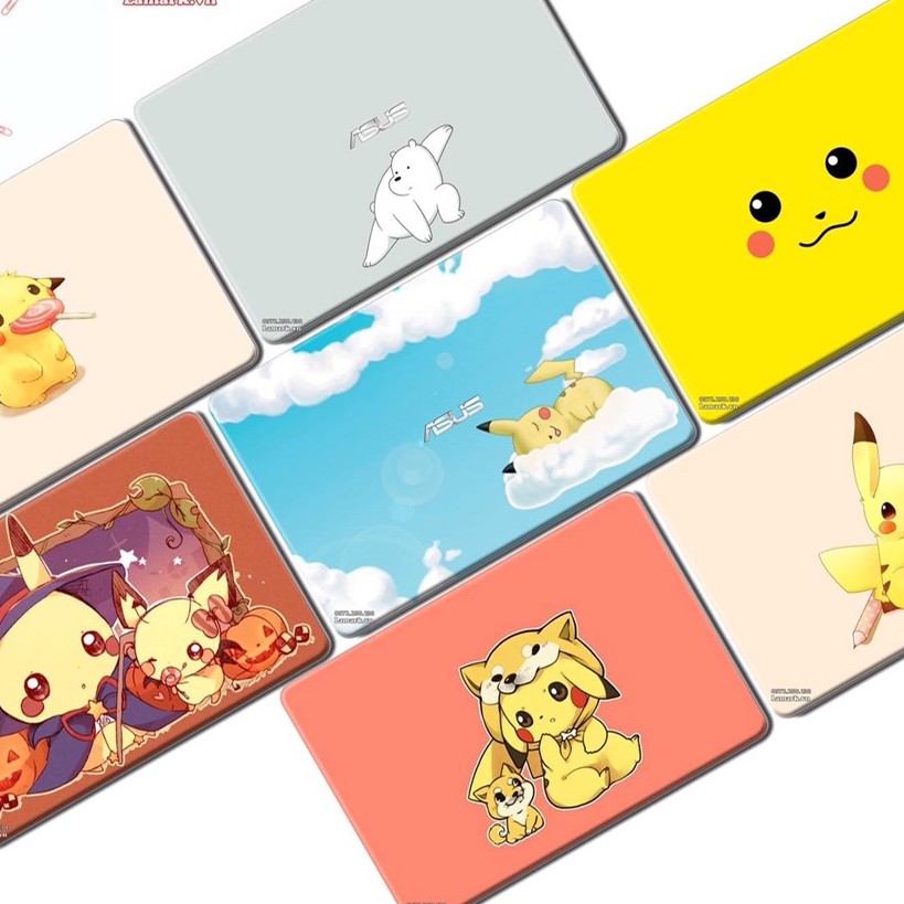 [PIKACHU] Skin Laptop - Dán Máy Tính Đủ Các Dòng Hoạt Hình. (Có in theo yêu cầu)