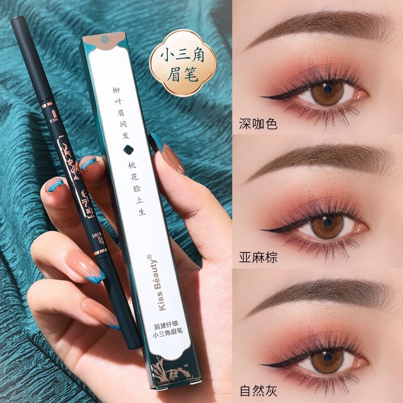 Kẻ lông mày Kisbeauty chì kẻ mày hai đầu chống thấm nước không trôi không bị nhoè