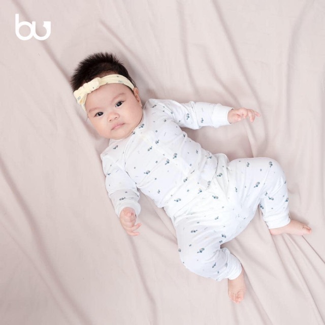 [Bu Baby] BỘ SƠ SINH CÀI GIỮA BU BB002 (size Nb -&gt;9-12m)