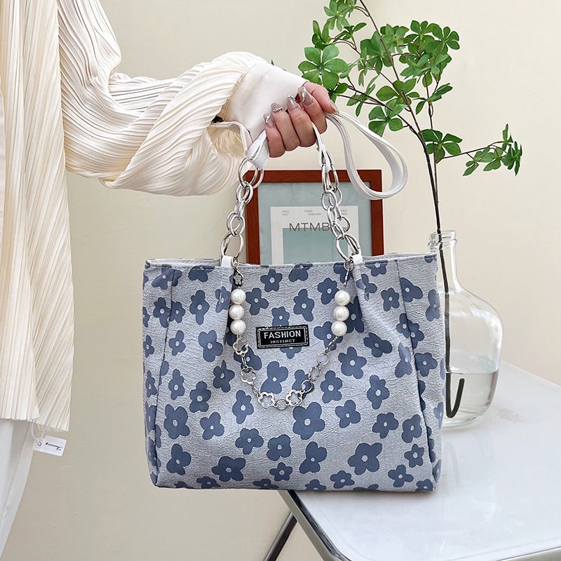 Túi Xách Canvas Cỡ Lớn Thời Trang Mùa Hè Cho Học Sinh