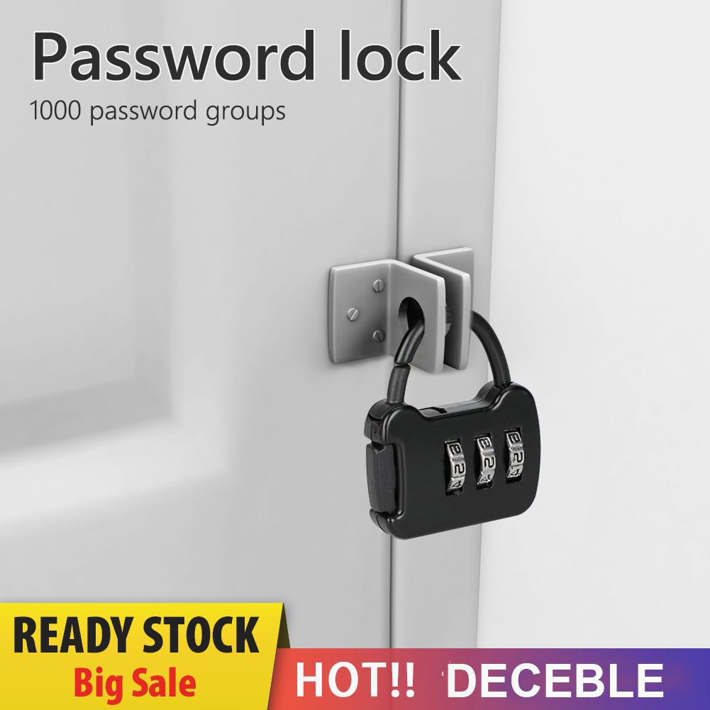 Ổ khóa mật khẩu 3 chữ số thiết kế đa năng chất lượng cao