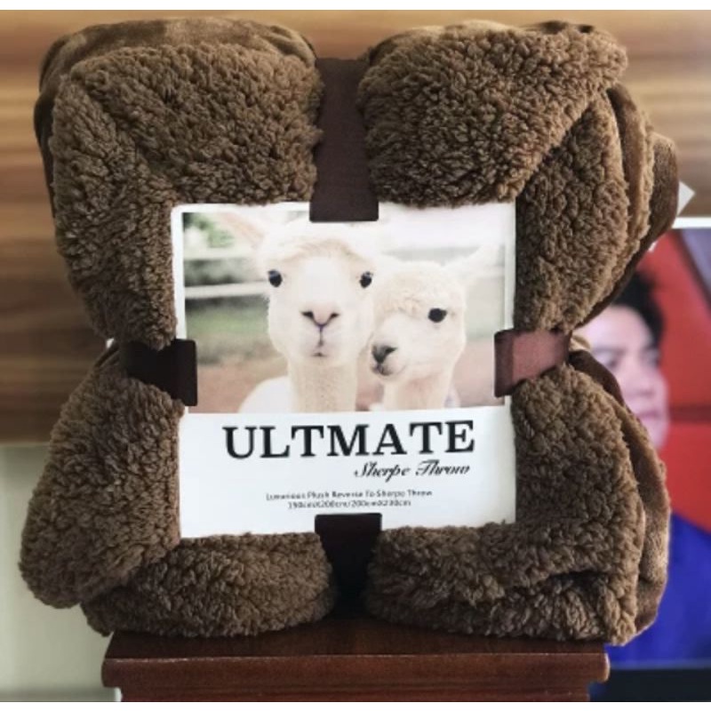 Chăn lông cừu QUY Bedding mềm mịn, lông tuyết dày 2 lớp đại hàn.