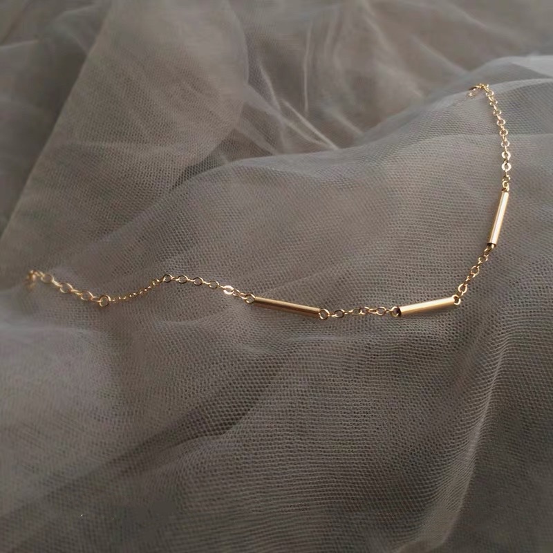 Vòng tay bằng thép titan mạ vàng 18K không phai màu không gây dị ứng chống nước tùy chỉnh phong cách tối giản cao cấp