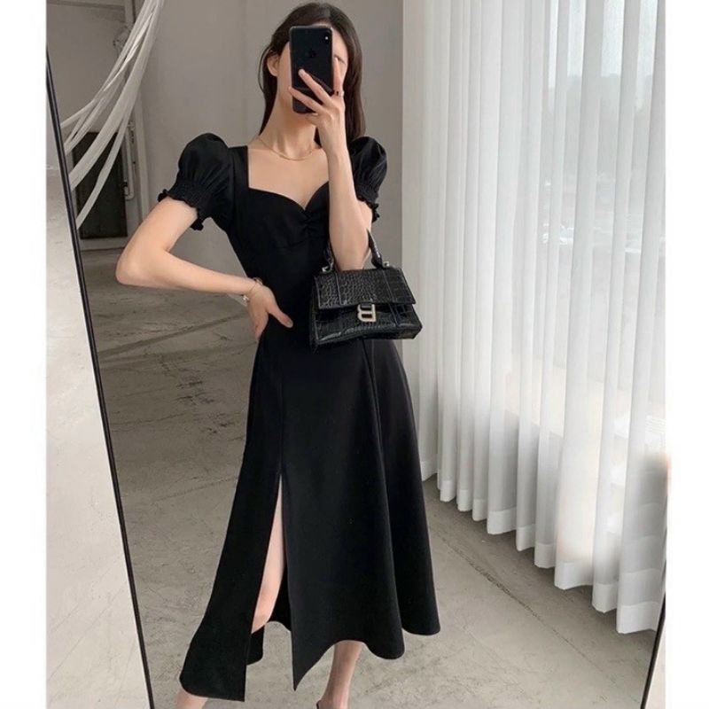 BLACKDRESS đầm body xẻ tà hottrend siêu xinh