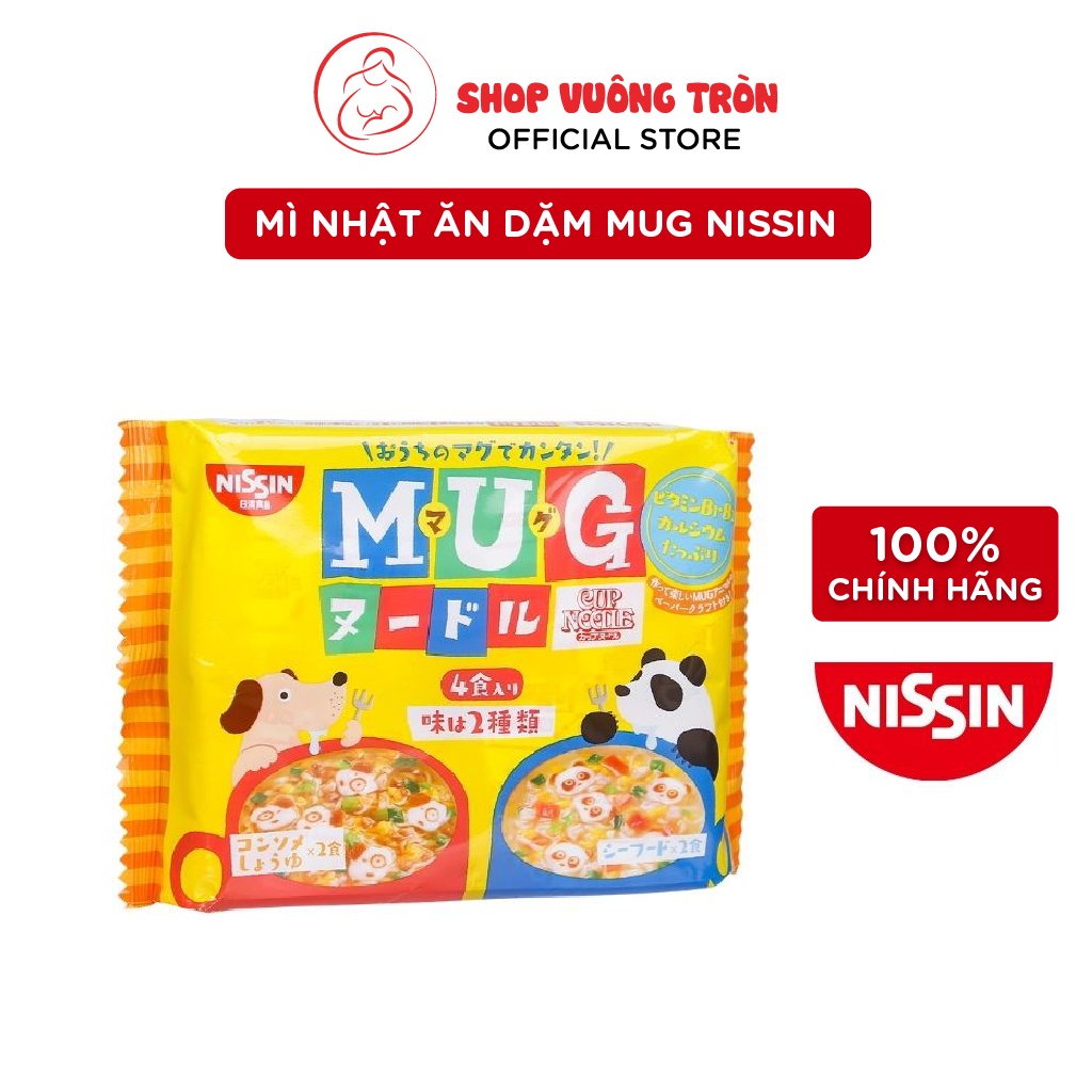 Mỳ Nhật Ăn Dặm MUG NISSIN Thực Phẩm Dòng Ngũ Cốc Dành Cho Bé Trên 1 Tuổi 94g