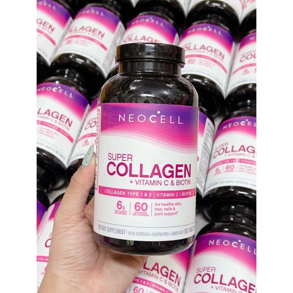 Thanh lý date t10/2024 Viên uống super collagen neocell 360 viên