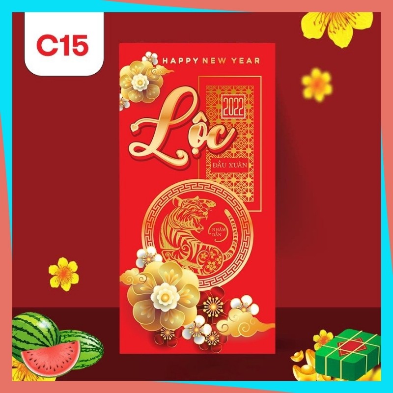 Lì Xì Độc Lạ Giá Sỉ Rẻ Màu Đỏ Đẹp Hoạt Hình Tết 2022 Con Cọp Cute Dễ Thương Thần Tài Tiền Đô Chất Giấy C150 Xịn Cứng Cáp
