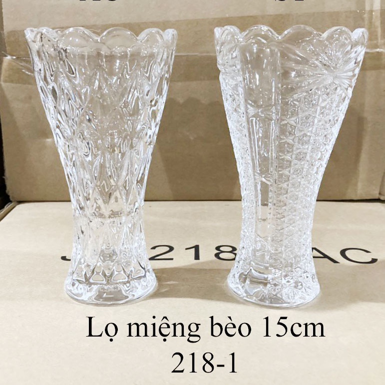 Lọ hoa miệng bèo 15cm nhỏ xinh màu đỏ, bình bông kiểu đỏ nhỏ xinh nhiều màu