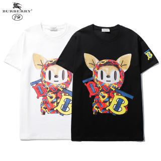 Áo Thun Tay Ngắn In Chữ Burberry Thời Trang