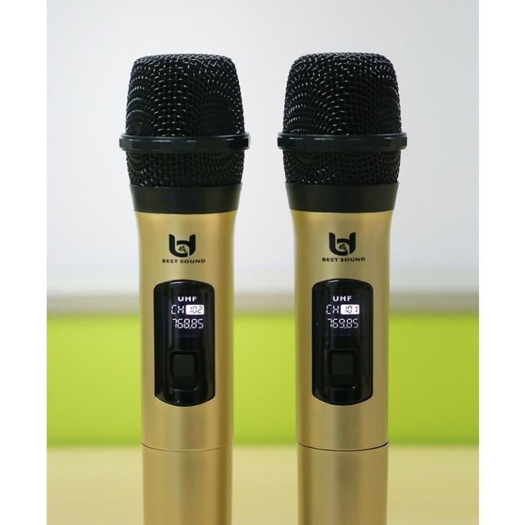 Micro Không Dây Karaoke V-W003, Chuyên Dành Cho Mọi Loa Kéo, Âm Ly, Tần Số 50, Hát Nhẹ Và Êm, bảo hành 12 tháng