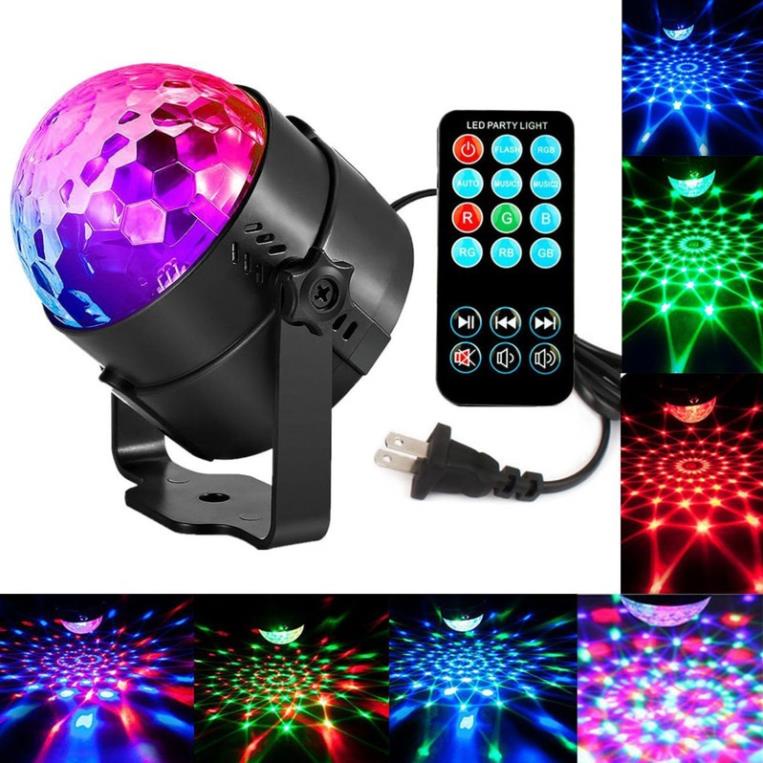 Đèn LED Xoay 7 Màu. Có Điều Khiển