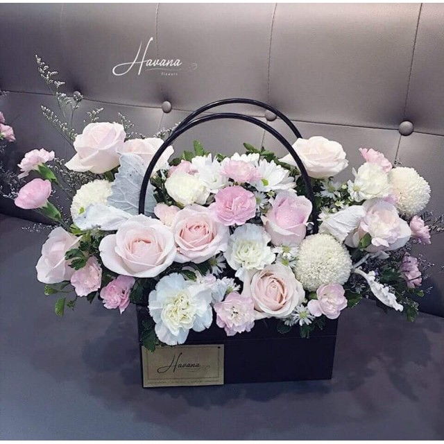 Giỏ cắm hoa Hàn Quốc qoai nhỏ- chống thấm nước