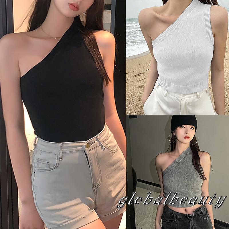 Áo Đan Len Hở Rốn Dáng Ôm Màu Sắc Thời Trang Cho Nữ
