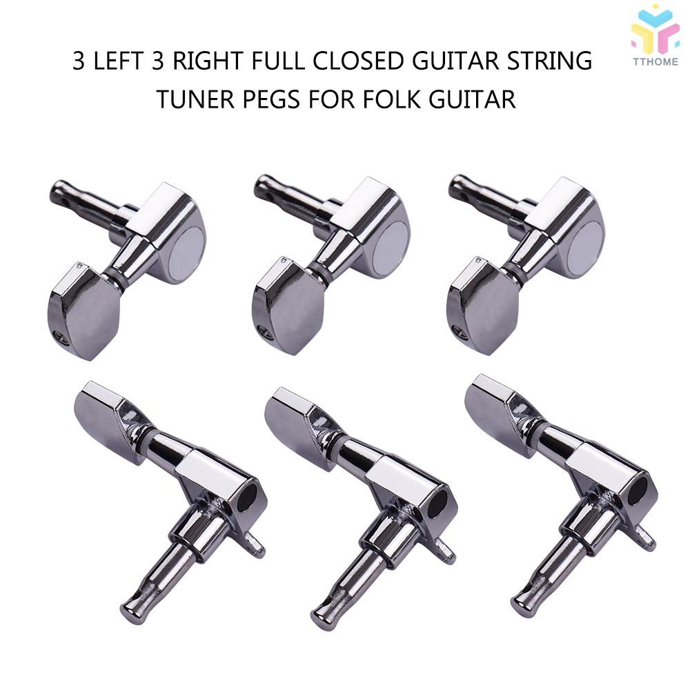 Bộ 6 đầu chốt tuner chỉnh dây đàn guitar 3L3R kèm phụ kiện