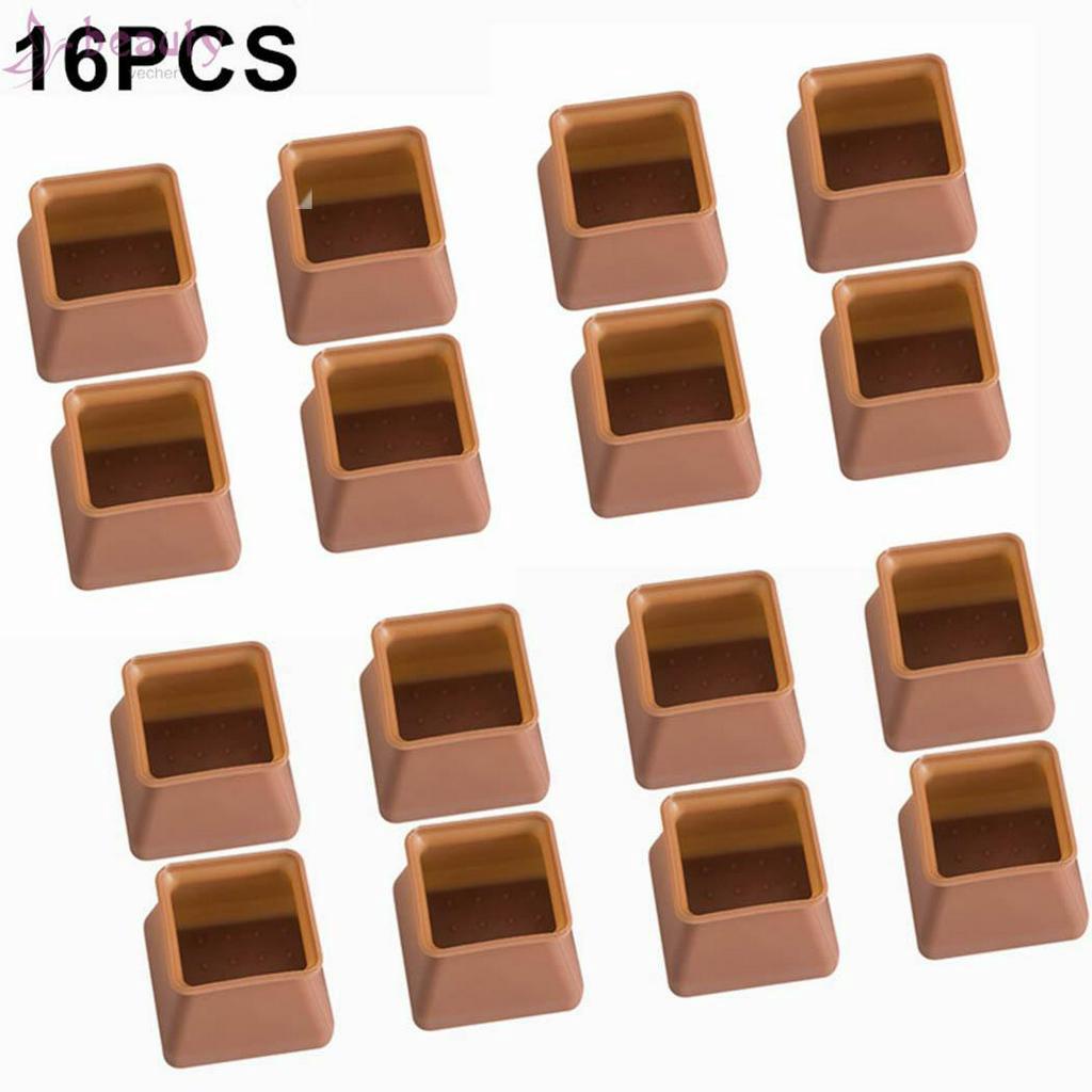 Set 16 miếng bọc chân bàn/ghế nội thất làm bằng silicon
