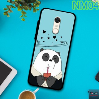 (❤️ FREESHIP ĐƠN 50000❤️) Ốp lưng kính Xiaomi Redmi Note 4/ 4x  5 plus in hình mèo, gấu dễ thương We bare bears Cute