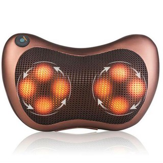 Gối massage hồng ngoại 8 bi ( Bảo hành 2 tháng)