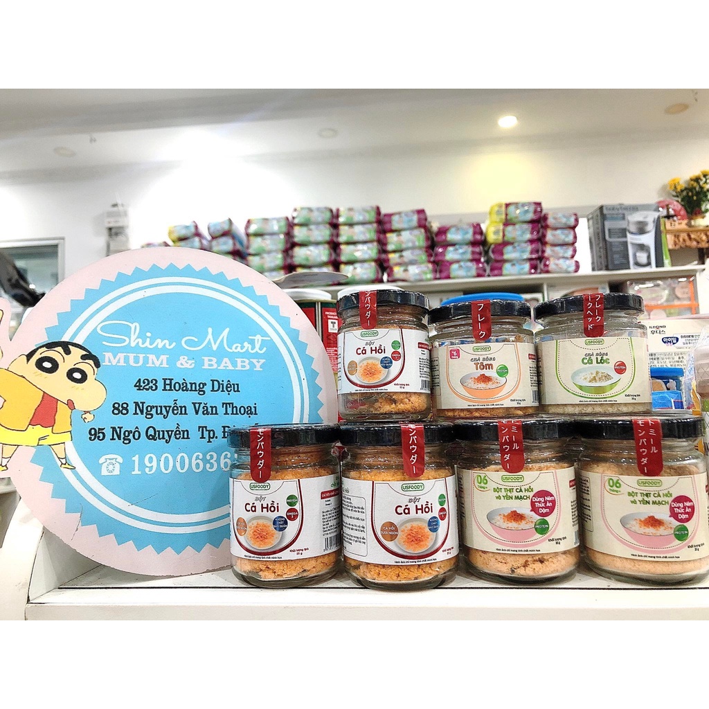 Chà Bông Cá Lóc / Chà Bông Tôm / Bột Cá Hồi / Bột Cá Hồi Yến Mạch - Ăn Dặm Cho Bé 6M+