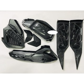 AirBlade 2016-2020 Bộ 6 Món Carbon (Ốp pô + Pô E + Két nước + Mỏ Dè + Thảm Lót Carbon)