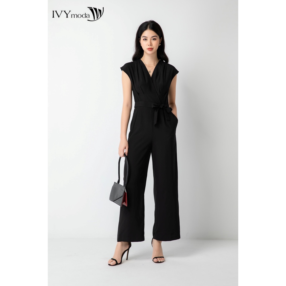 [NHẬP WABRTL5 GIẢM 10% TỐI ĐA 50K ĐH 250K ]Jumpsuit quần dài nữ IVY moda MS 18M6388