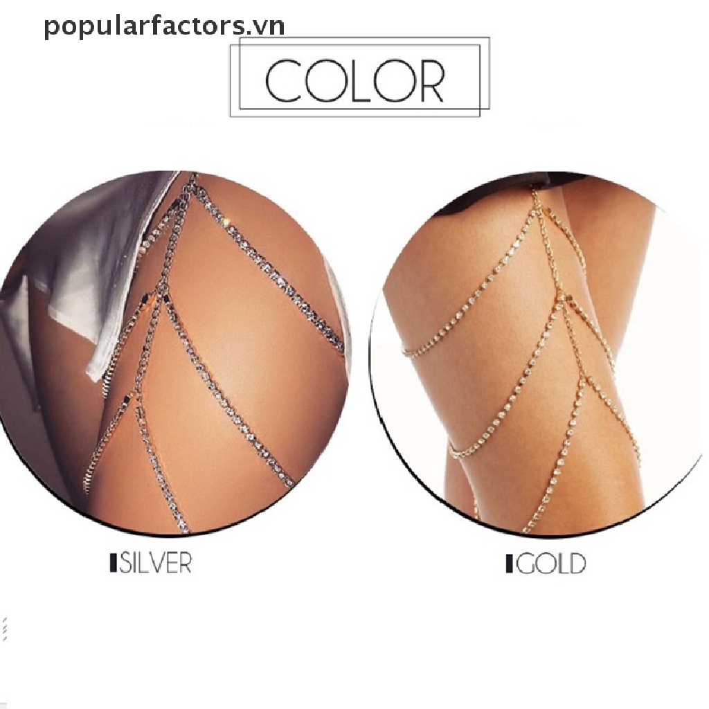 Dây Mắt Xích Kim Loại Đeo Đùi Thời Trang Gợi Cảm Cho Nữ [VN]
