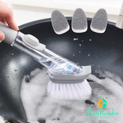 Bàn Chải Vệ Sinh Đồ Dùng Nhà Bếp Cán Dài Tiện Lợi