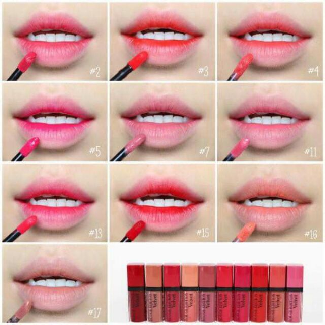 Son Bourjois Rouge Edition Velvet Frambourjoise.....trước là 15 màu nhưng hiện tại lên đến 17 màu 

.