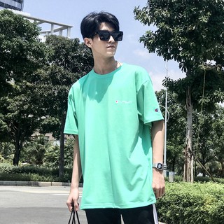 Áo thun champion màu xanh mint