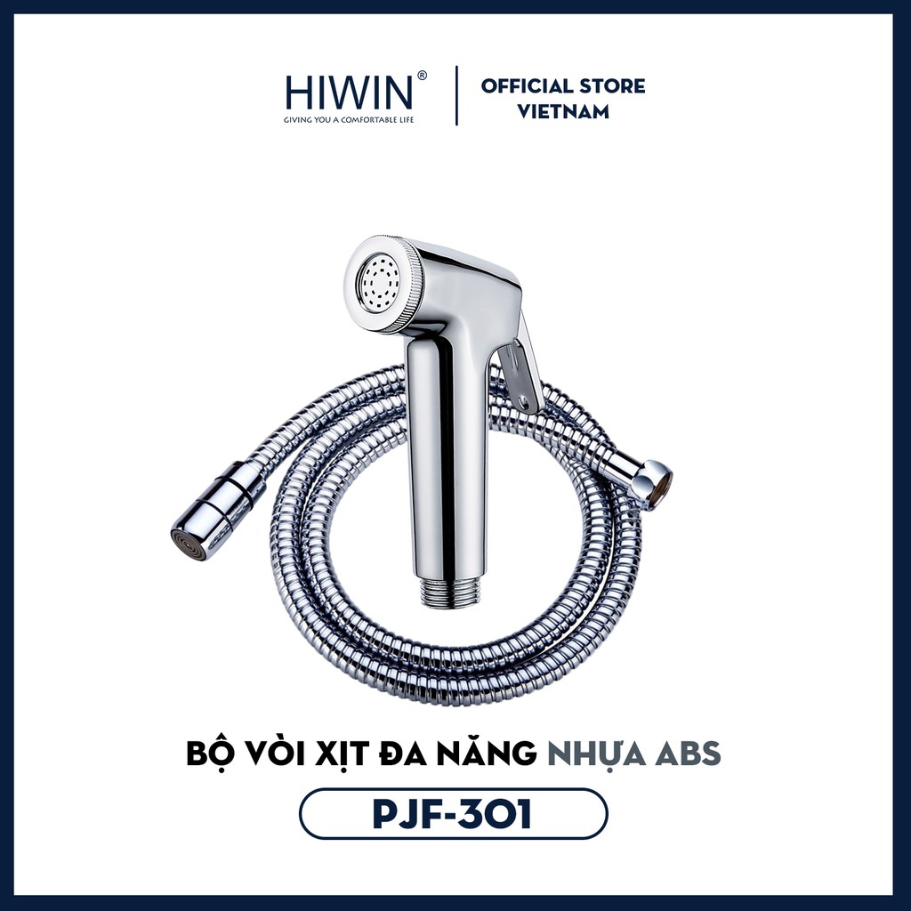 Vòi xịt vệ sinh đa năng Hiwin PJF-301 cao cấp nhựa ABS mặt gương