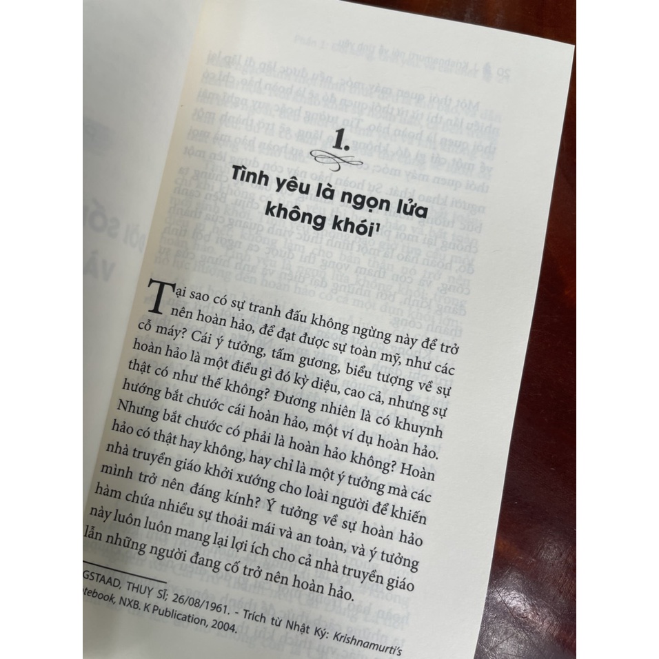 Sách - J. KRISHNAMURTI Nói về tình yêu [Từ Hóa Hoàng Lan biên soạn] – Thiện Tri Thức