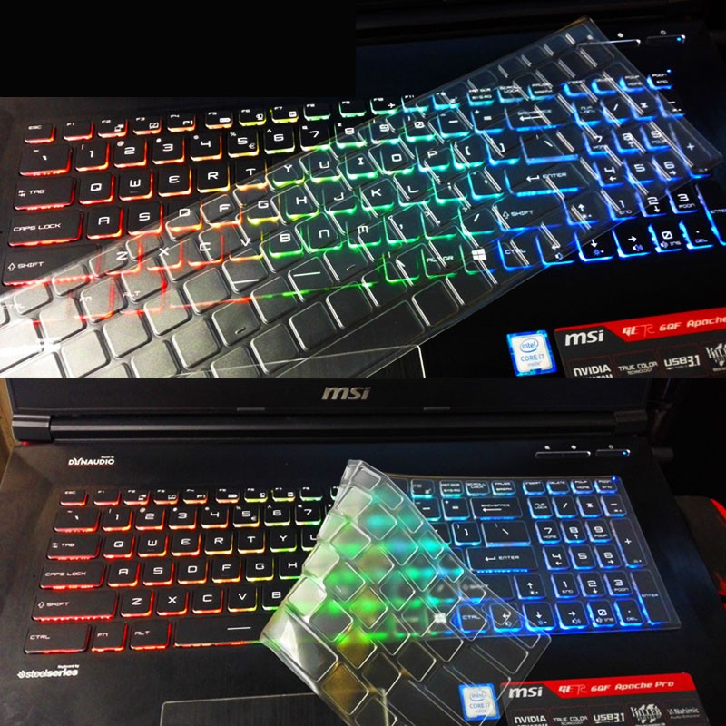 Miếng Dán Bảo Vệ Bàn Phím Máy Tính MSI GL62m GF63 game book GE73 GS66 notebook GS65 GT75 GP72 15.6-inch GL72M GE63 GV62