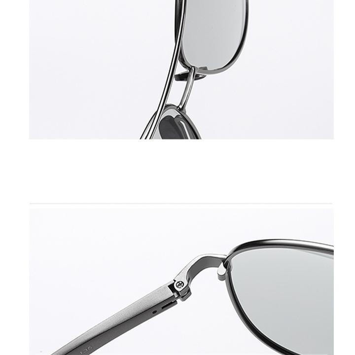 Kính đổi màu đi ngày và đêm mắt kính polarized phân cực, gọng nhôm magie siêu nhẹ chống tia UV